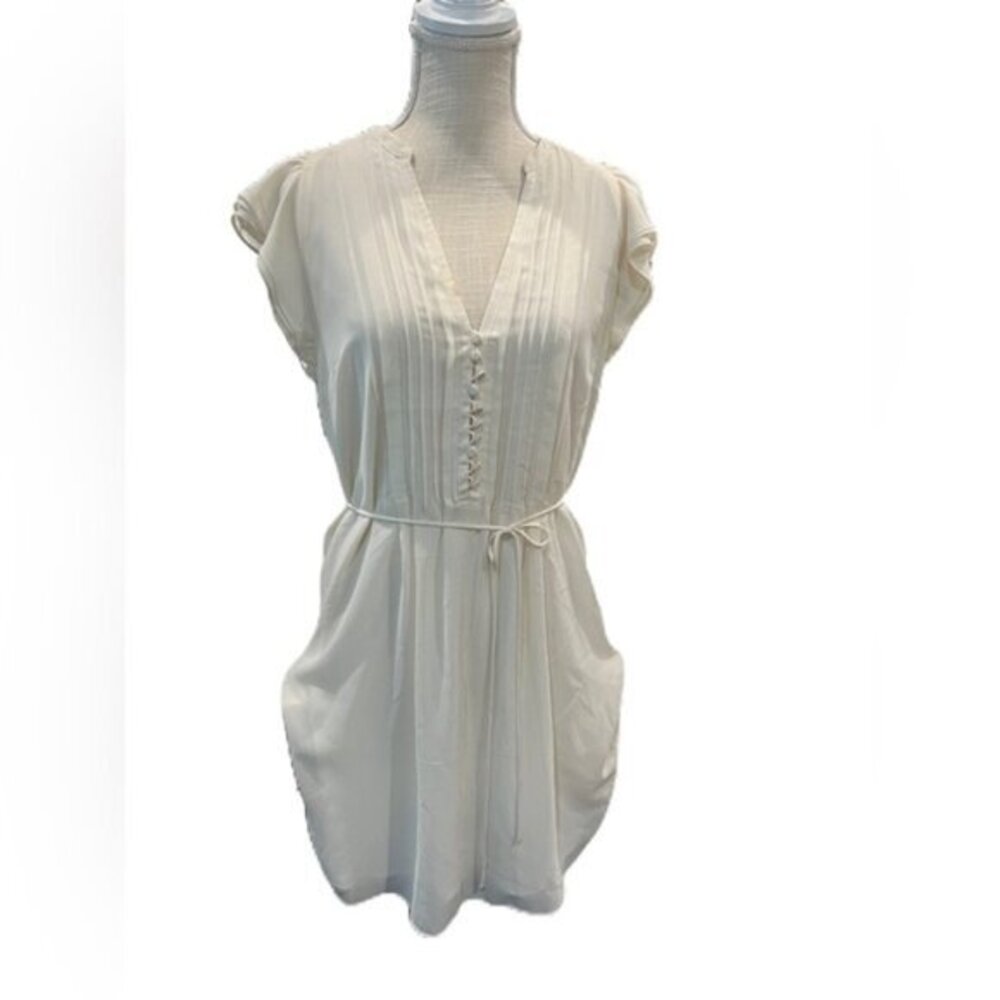 H&M Women’s 10 Stylish Cream Button-Front Dress